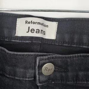Jeans | Reformation Women Sz 31 High Skinny Faded Black